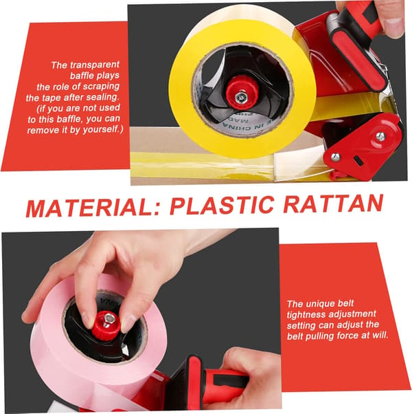 Metal Box Sealer Practical Tape Dispenser Cutting Function for Packaging Tape Sealing Iron Material