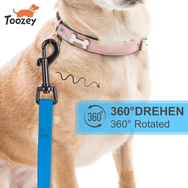 Dog leash 15m with handle and storage bag, long rope, waterproof training leash, suitable for large and small dogs