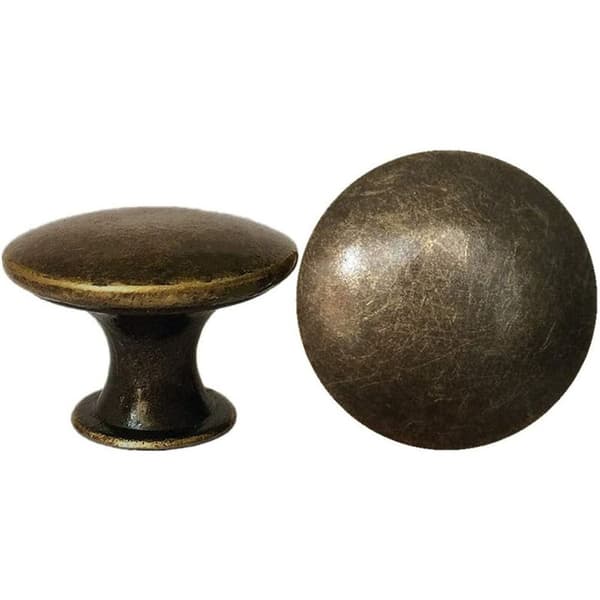 10 st Vintage Dörrlåda Knoppar 30mm Antik Mässing Kök Stuga