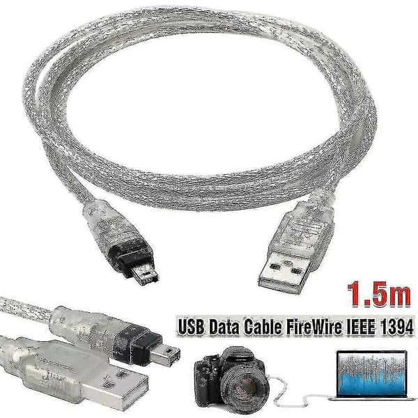 Til Mini DV MiniDV USB-datakabel Firewire IEEE 1394 HDV-videokamera til redigering på PC