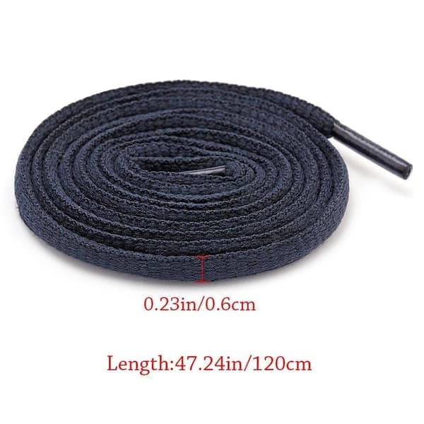 8 par 120 cm ovala skosnören kängsnören VIT White