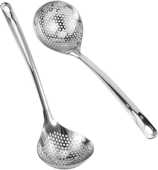 Slotted Stainless Steel Spatula, 2-pack, Long Handles for Cooking, Kitchen Utensils