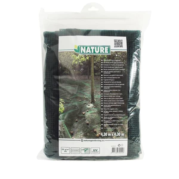 Nature hedelmä- ja lehtiverkko 4,3x4,3 m 6030451 1050 1050