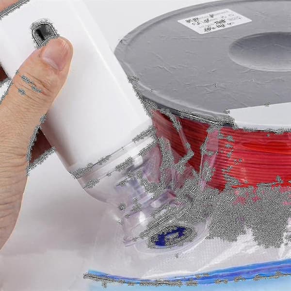 1 sæt Filamentopbevaring Vakuumforseglingsposer Elektrisk Ladepumpe Til 3D-printerfilamenttørrer (med