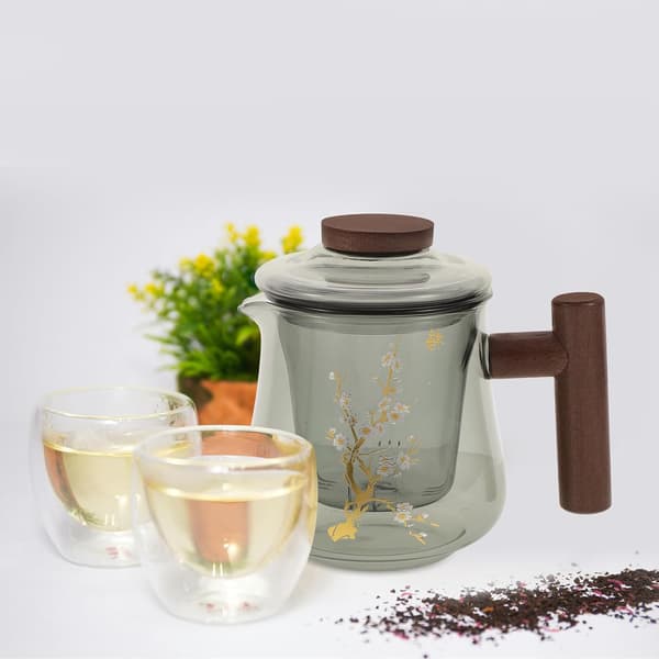 Glass Teapot and Anti-Scald Versatile Functionality
