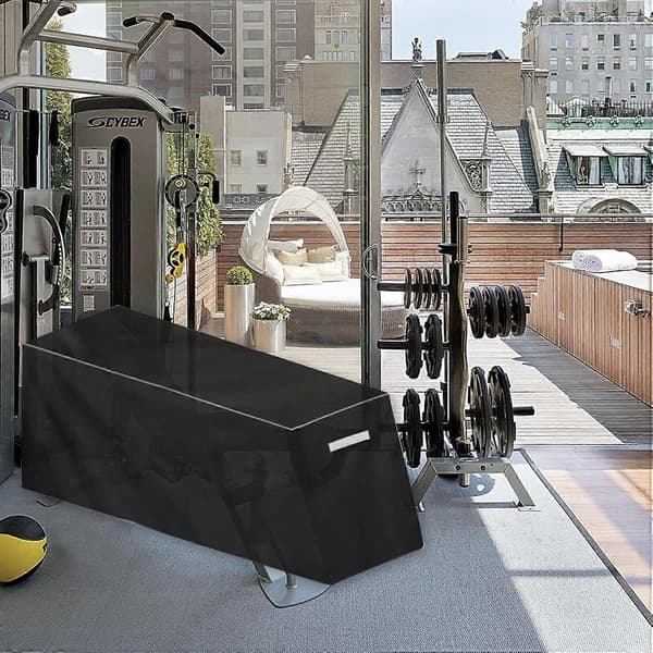 Waterproof Covers for Exercise Bench, Sit-Up Board Protector, Heavy Duty Dustproof Cover for Workout Bench, Adjustable Drawstring, Vent (FMY)