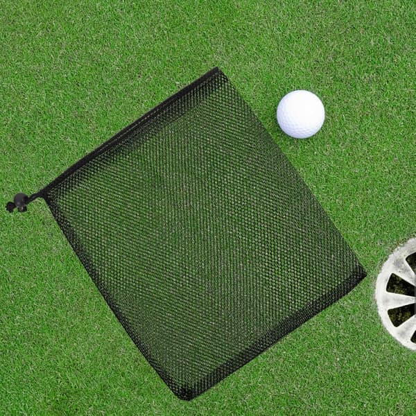 Golf Ball Net Drawstring Bag Large Capacity Nylon Mesh Holder Sports Balls Storage Bag