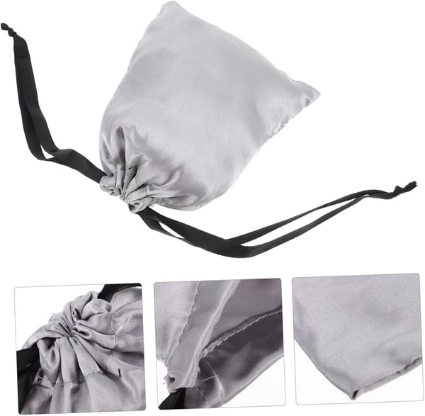 Storage Dust Bag Fabric Cosmetic Drawstring Pouch Portable Travel Organizer Packing