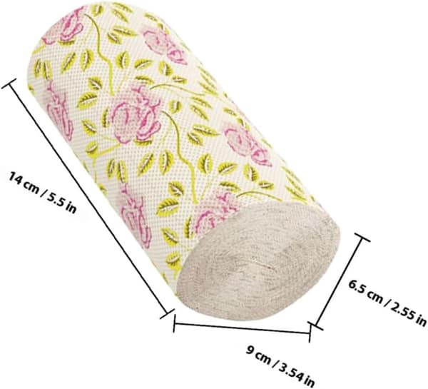 10 Rolls Rose Pattern Toilet Paper, Solid Core, Bathroom Paper, Bulk Pack, Decorative Toilet Paper