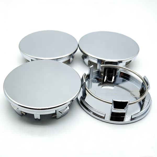 4-pakning senterkopper – hjulnavsmerke sølv 70 mm (BT) Sølv 70mm Sølv Silver 70mm Silver