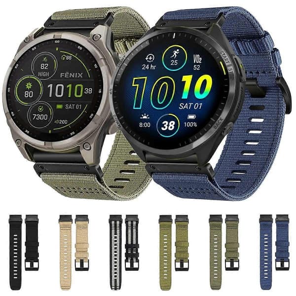Bästsäljande nyloncanvasarmband kompatibelt med Garmin Approach S62