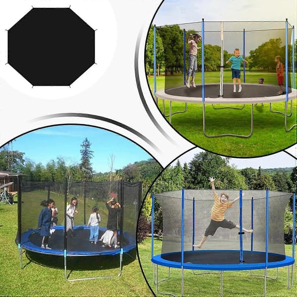 Trampolinebeskyttelse, 8ft/10ft/12ft/14ft/16ft Trampolineteltbeskyttelse (FMY)