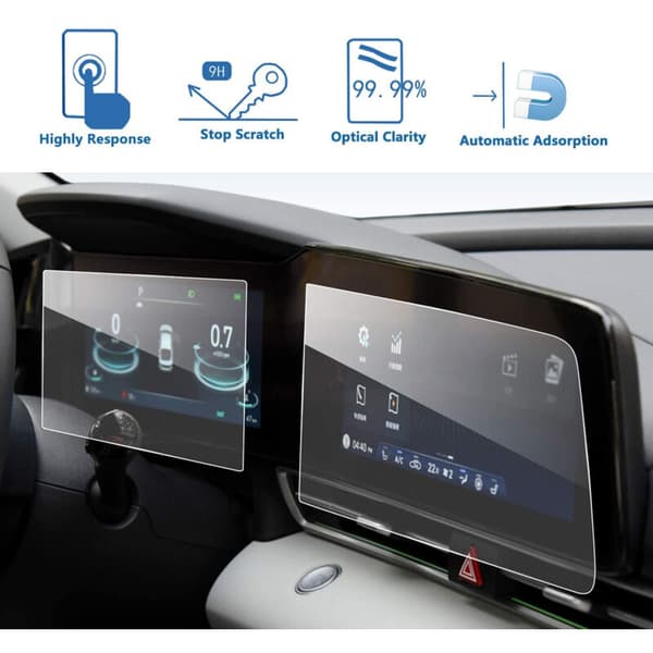 For 2021 10.25 inch Dashboard + Navigation Touch Screen Display Protector Sheet Tempered Glass Film