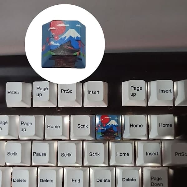 Passar Cherry Mx Dip Dye Skulptur Keycap Mekanisk Tastatur Erstatning Keycap