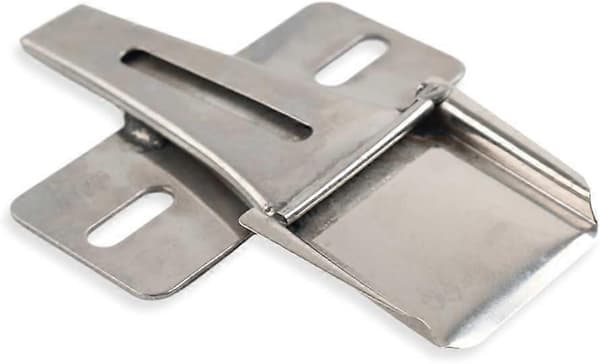 Steel Belt Loop Folder 1-3/4\" (44mm) x 7/8\" (22mm) Double Fold Upward Reverse Loop Compatible with Lockstitch Sewing Machine #409 (FMY)