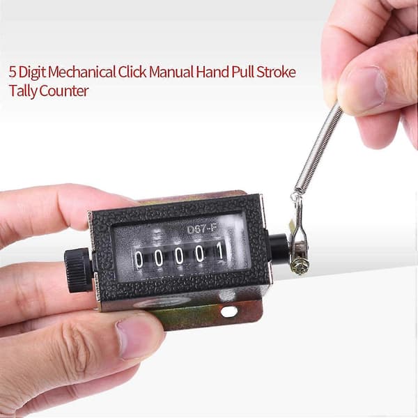 Mini Mechanical Manual Counter, d67-f 5 Digit Mechanical Resettable Manual Counter