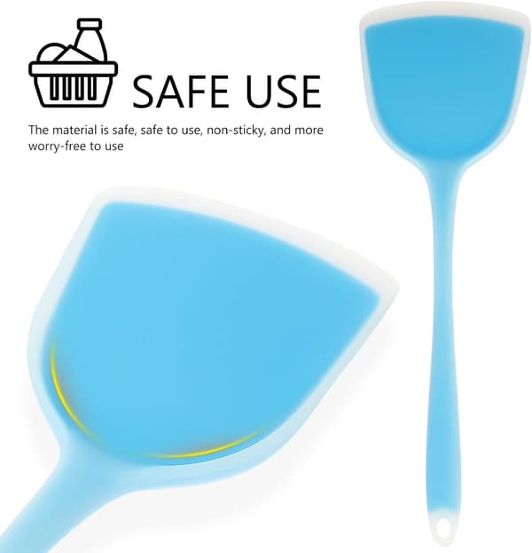 2-pack värmebeständiga silikonspatlar, non-stick multifunktionellt matlagningsspatelset, bärbar köksstekspade