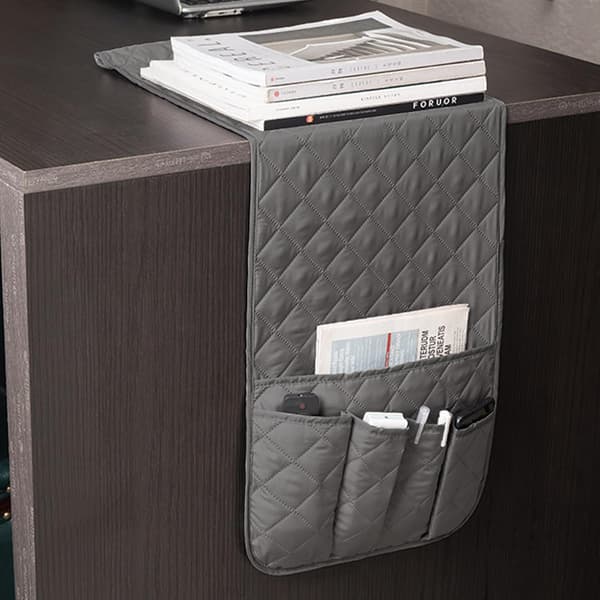 Sofa Caddy, Fjernkontrollholder, Fjernkontrollholder, Sofa Armlene Organizer, Fjernkontrollholder for Sofa, 5 Lommer Sofahenger