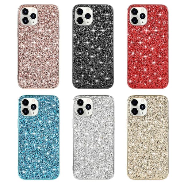 Glitter Powder TPU-deksel for iPhone 14 Pro