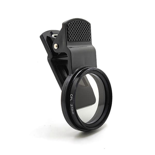 37mm CPL Mobile Phone Polarizer Universal Clip-On Circular Polarizing Filter For Reflective Light Removal Tw