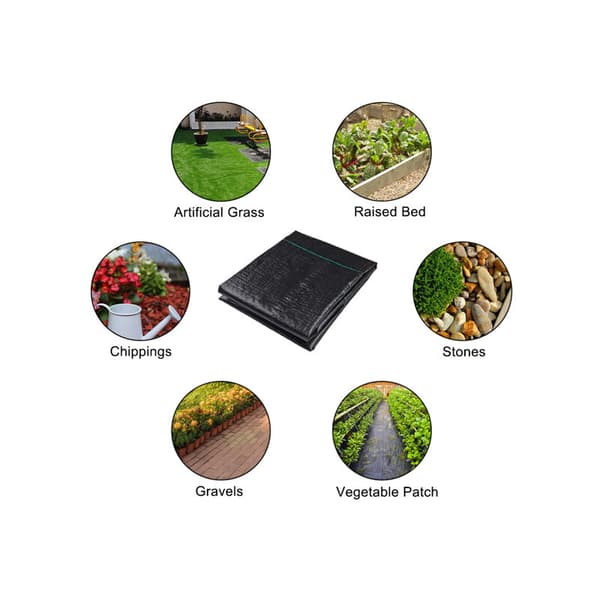 Weed Control Fabric of Polypropylene Black