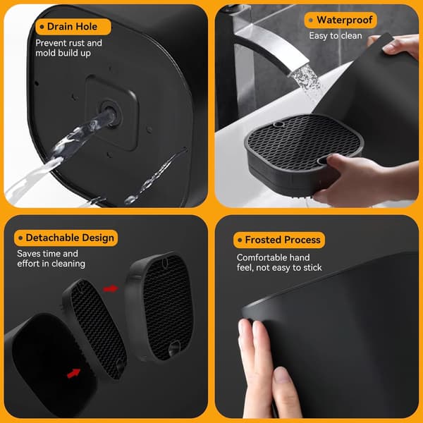 1 pc Knife Holder without Knives, Empty Kitchen Knife Block, Universal Black Knife Holder, Kitchen Knife Rack, Storage for Kitchen Knives