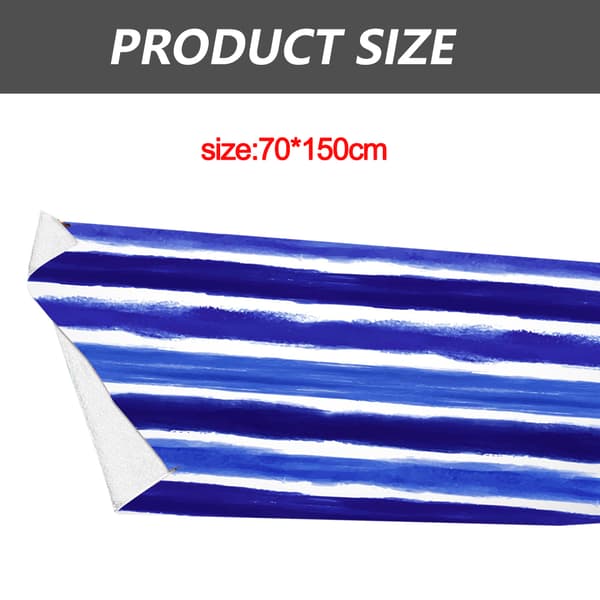 Overdimensioneret bredt strandtæppe håndklæde 70*150cm Stor pool picnic