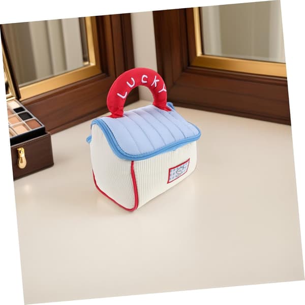 Cute Makeup Bag with Handle, Large Capacity, Travel Cosmetic Organizer