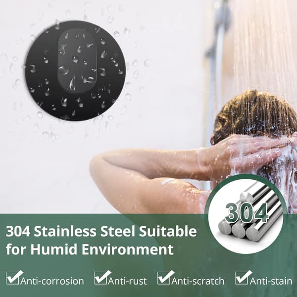 Bathroom Hook, 6 Pcs Self-Adhesive Stainless Steel Hooks, Adhesive Hooks Towel Hooks Door Hooks Wall Towel Holder Rustproof