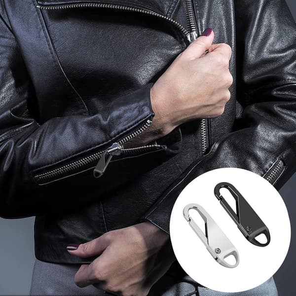 Zipper Pull Replacement 10 Pcs, Detachable Metal Zipper Pull for Suitcases, Coats, Boots, Backpacks