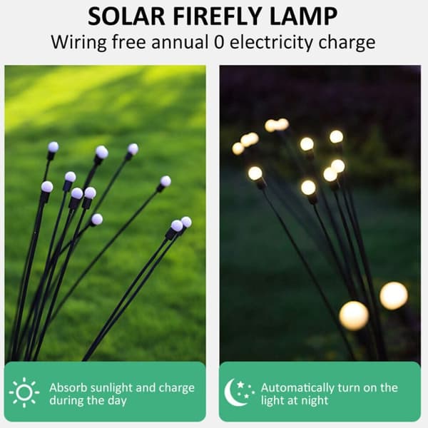 Havebelysning Firefly 2-pak med 6 LED-pærer hver