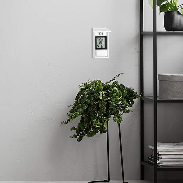 Maximum-Minimum digital termometer, 30.1053, väderbeständig, lämplig för inom- eller utomhusbruk, vit