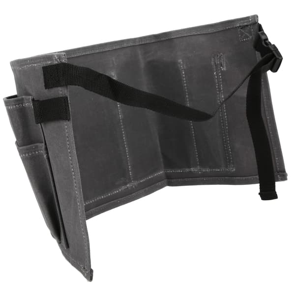 Waterproof Waxed Canvas Tool Bag with Multiple Pockets for Gardening and Woodworking