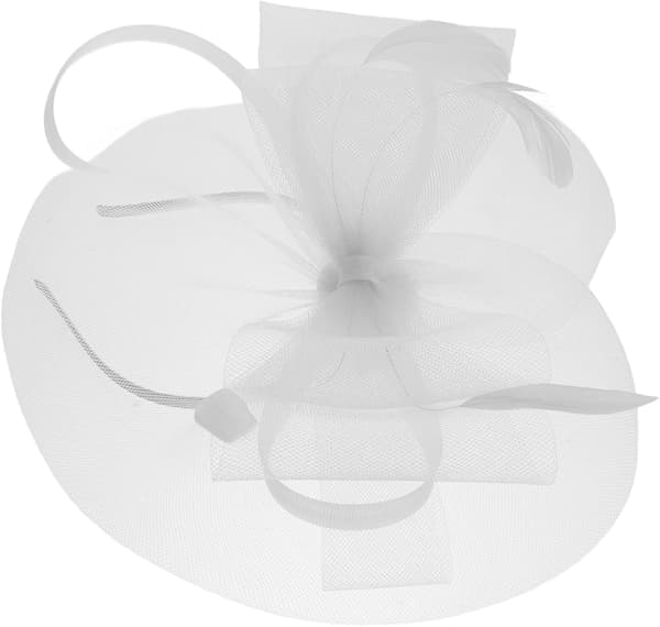 Fascinatorhat med sommerfuglesløjfe og net-slør, brudete-fest-hårbånd