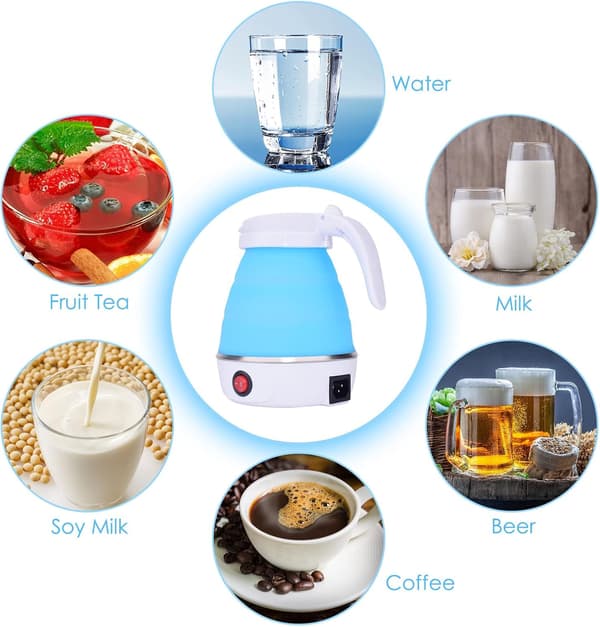 Adjustable Portable Mini Foldable Silicone Travel Cup Warmer, Coffee Maker for Indoor and Hiking 6L 6L