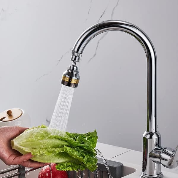 Køkkenarmaturspraydyse, massiv messing og rustfrit stål, 3 DXGHC