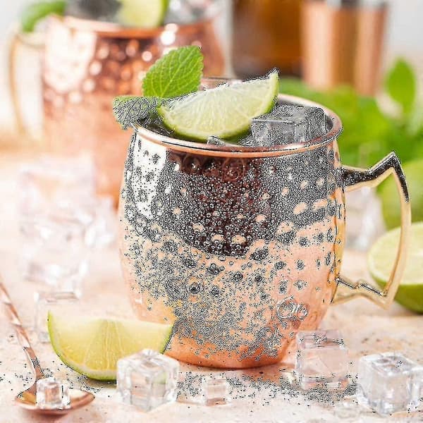 Shaving Bowls Mugs Moscow Mule Copper Mugs - Set of 4 Handmade Pure Solid Copper Mugs 16 oz Gift Box