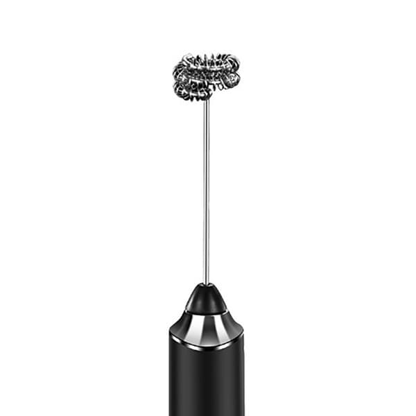 Cordless Handheld Electric Egg Beater, Milk Frother for Coffee, Baking, Kitchen, Black