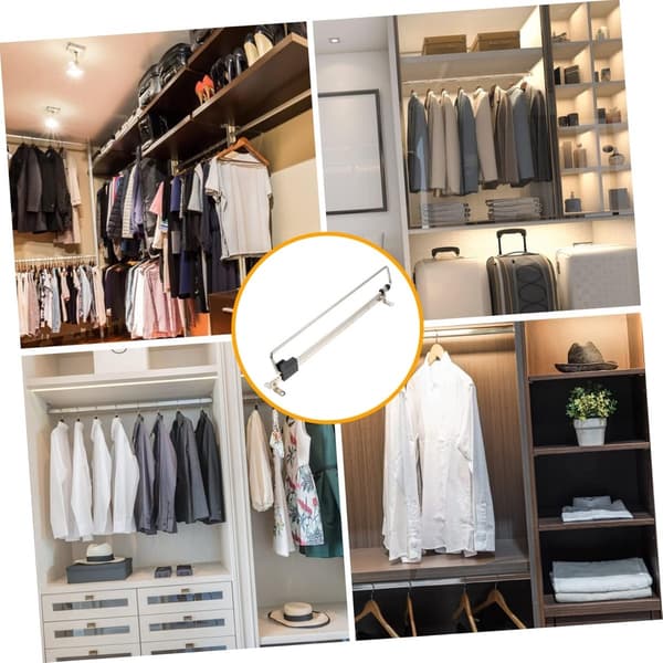 Extendable Clothes Rail - 40 cm - Adjustable Clothes Rail - Adjustable Rod - Wardrobe Rod - Extendable Adjustable Clothes Rail ...