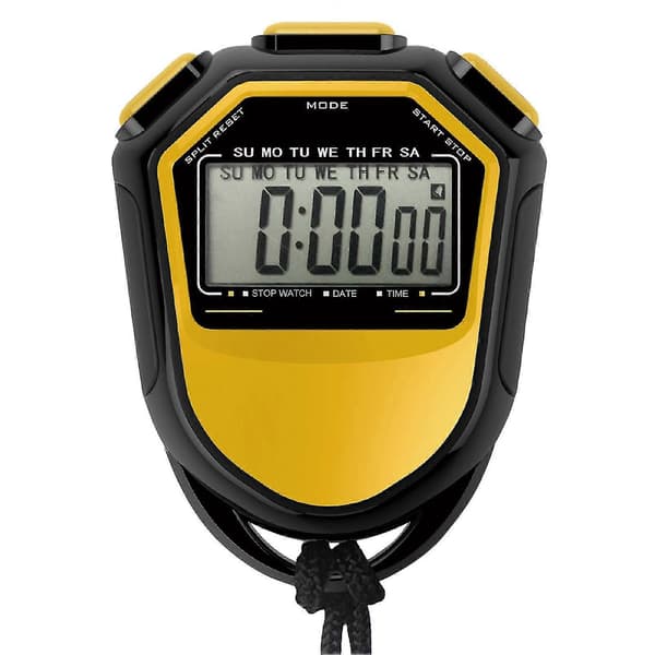 Waterproof Stopwatch Digital Handheld LCD Timer Chronograph Sports Counter with Strap for Swimming