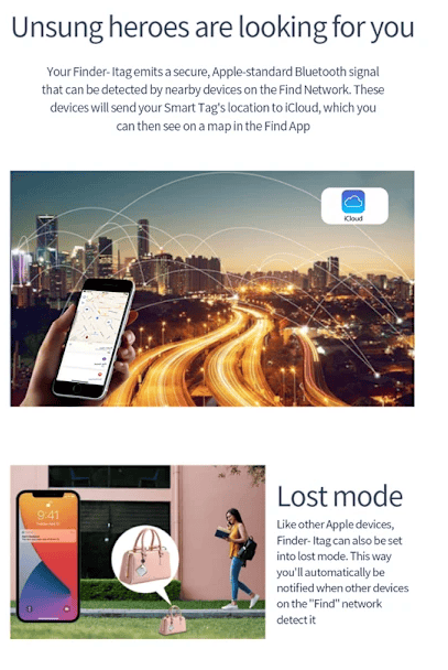 Mini GPS-tracker - realtidsspårning, ingen prenumerationsapp krävs, för telefoner, plånböcker, nycklar, barn, husdjur, etc. vit white