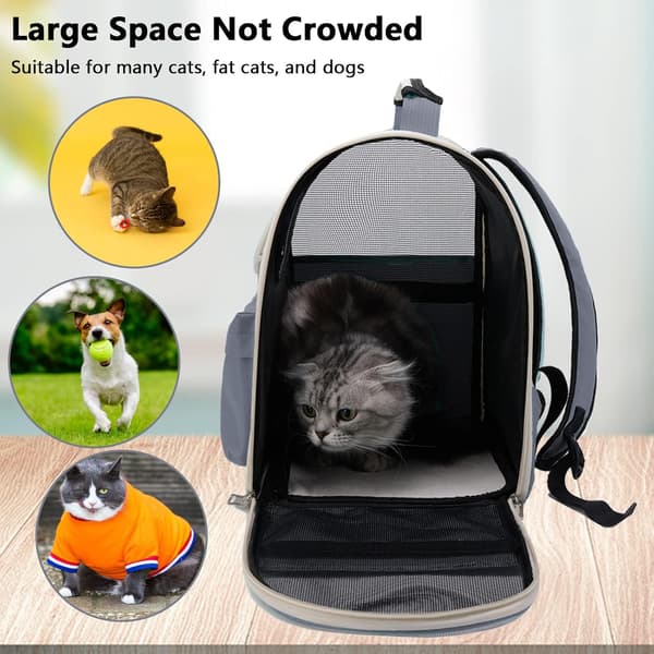 Cat Backpack, Pet Space Capsule, Well-Ventilated Cat Carrier Backpack, Portable Bag