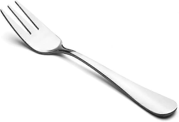Sæt med 12 små appetitgafler i rustfrit stål - 13,7 cm