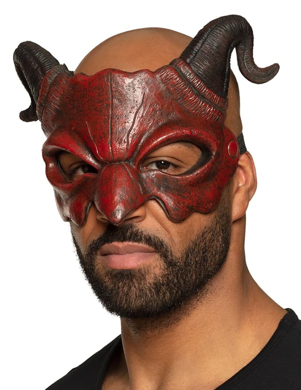 Halvmask för vuxna demon