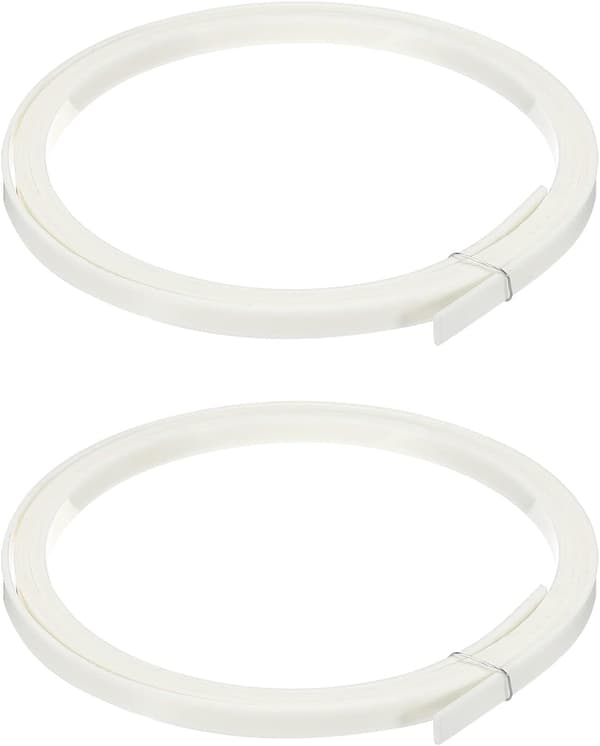 Plastbindande Purfling Strip 1650x6x1.5mm Gitarrkantlist för Akustisk Klassisk Vit 2-pack size_name 0.87 Inch x 118 FT
