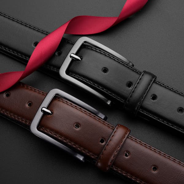 2 stk Herrebelte, business casual spenne, 120 cm