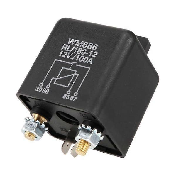 2 stk. 12V 100amp 4-benet Kraftigt Tænd/Sluk Strømafbryder Delt Laderelæ Til Bil Båd Van Sort