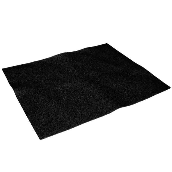 Universal aktivt kulfilter til emhætte - 500X400X3mm, sort