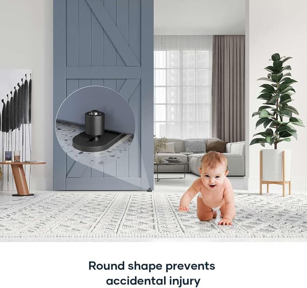 Sliding Door Floor Guide - Adjustable Floor Guide - Smooth and Quiet Control - Floor Guide Roller - Door Guide - Guide - Sliding Rails - Black{F3}