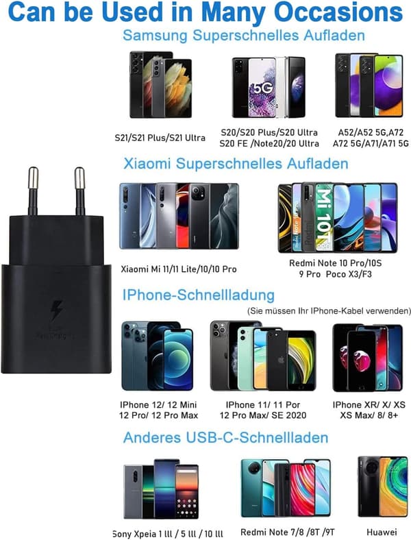 25W Samsung hurtigoplader USB C oplader stik PPS opladerstik